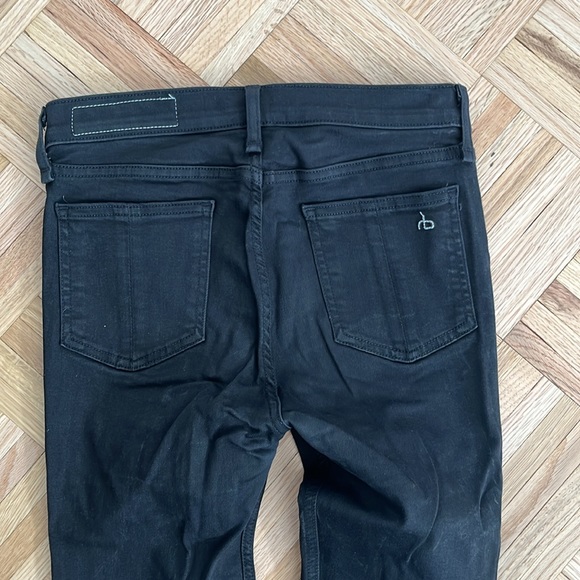 Black highwasted skinny rag and bone black jeans - Picture 3 of 3